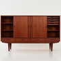 Vintage Sideboard Teak Wood Brown 1970s 3
