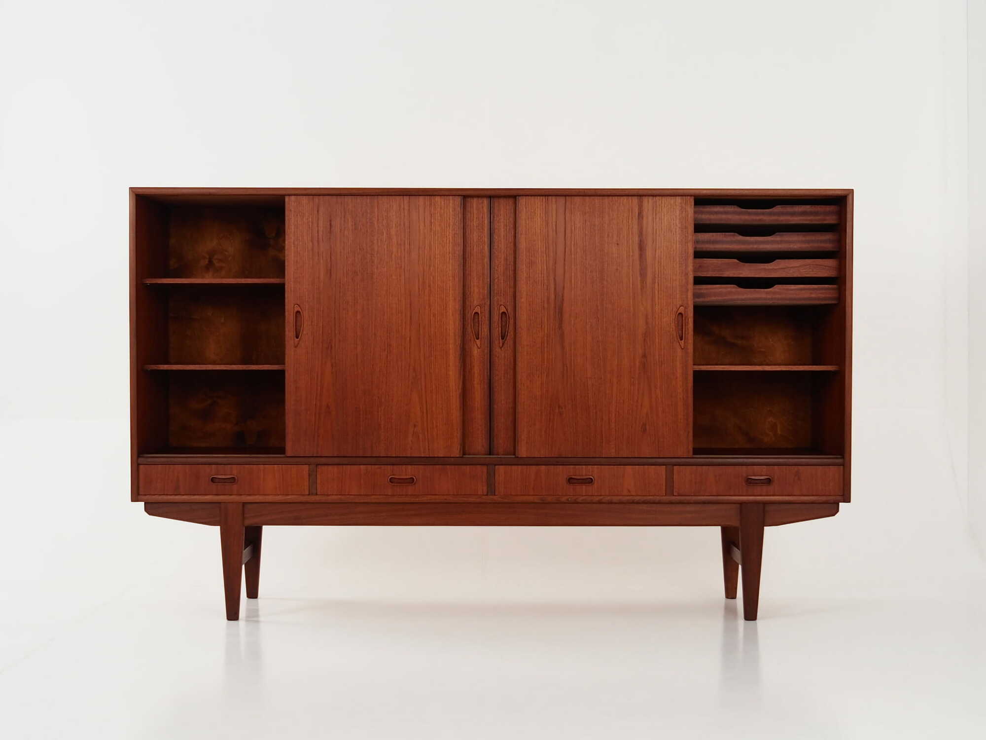 Vintage Sideboard Teak Wood Brown 1970s 3