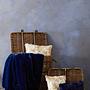Bosie Lamina Navy Blue Throw 1