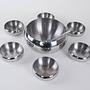 Edelstahlschüssel 7er Set Silber 1
