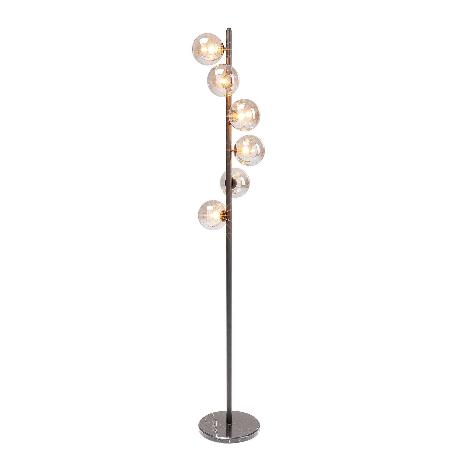6-Flammig Stehleuchte Scala Balls II Glas Stahl 0