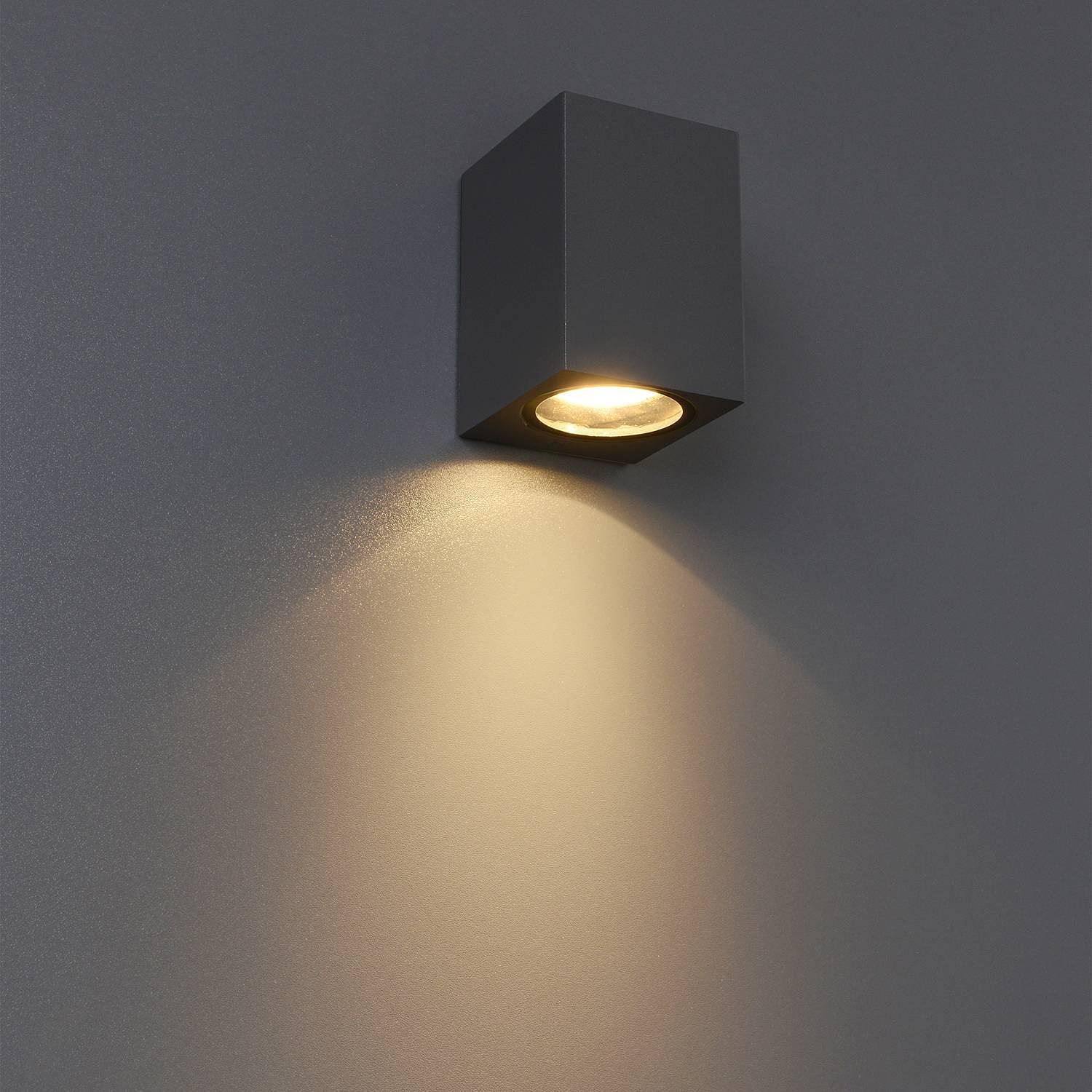 Außenwandleuchte Cubus II 1-Flammig Schwarz 0