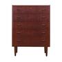 Vintage chest of drawers Teak wood Brown 1970s 0