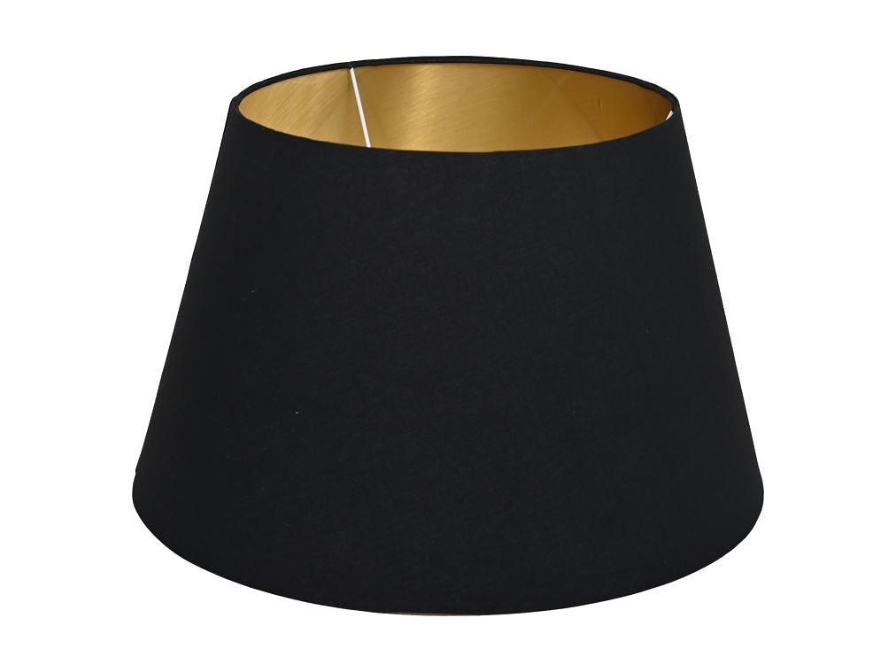Konischer Lampenschirm Baumwolle Schwarz 0