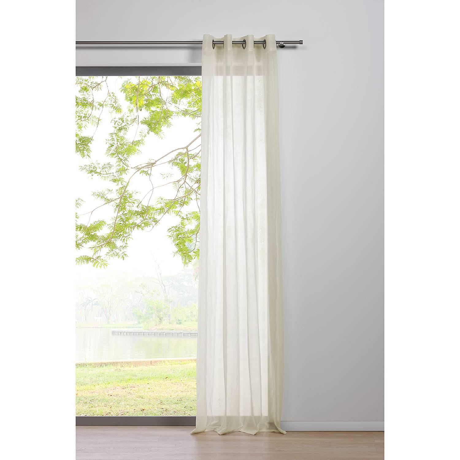 Ösenschal Pure Polyester Ecru 135 x 300 cm 2