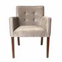 Armlehnstuhl Freesia Samt Beige 0
