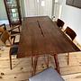 2x Sitzbank Nussbaumholz 3