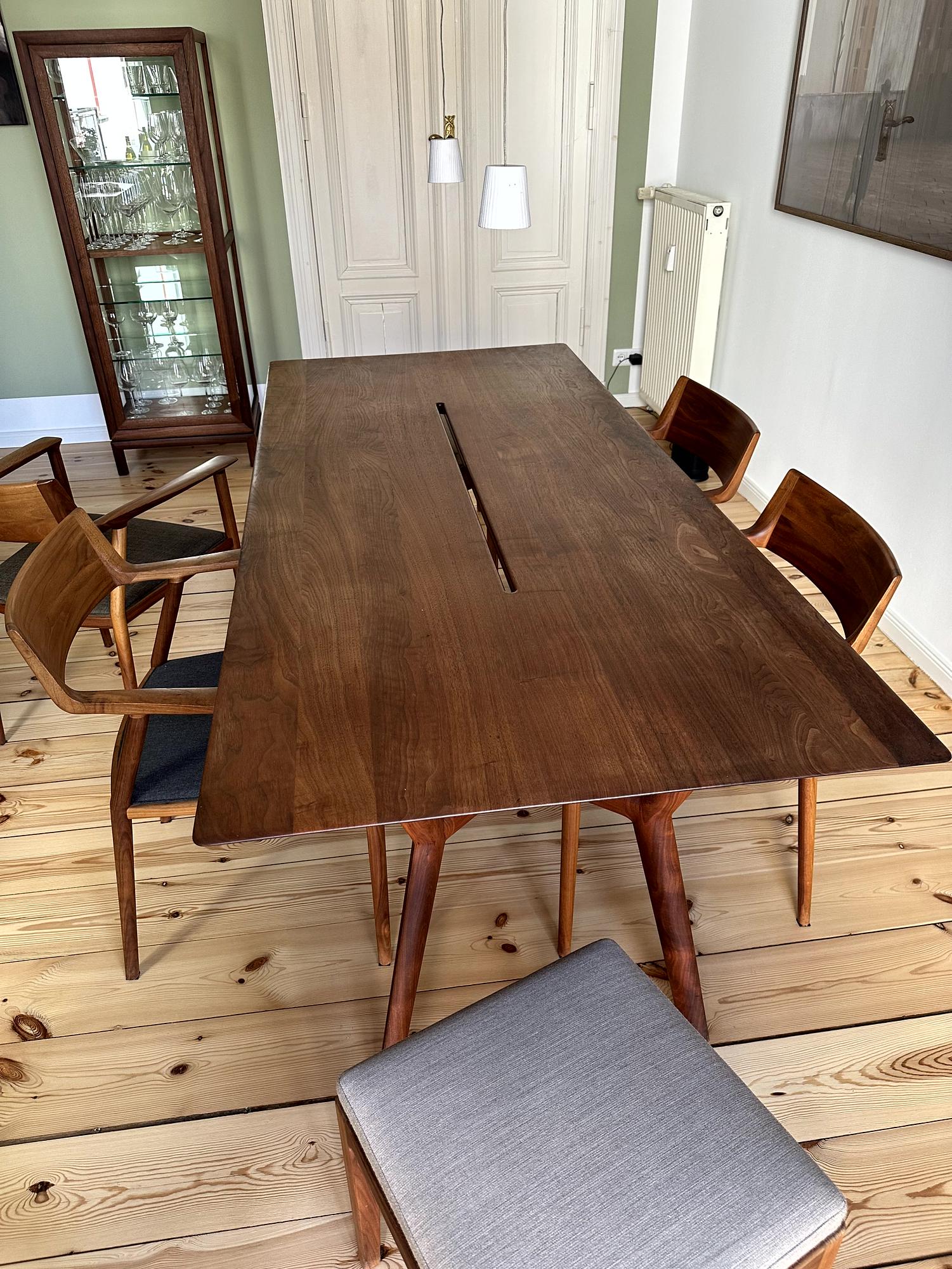 2x Sitzbank Nussbaumholz 3