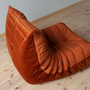 Togo Sessel Samt Bernstein-Orange 5