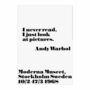 I never read - Andy Warhol 70 x 100 cm 0