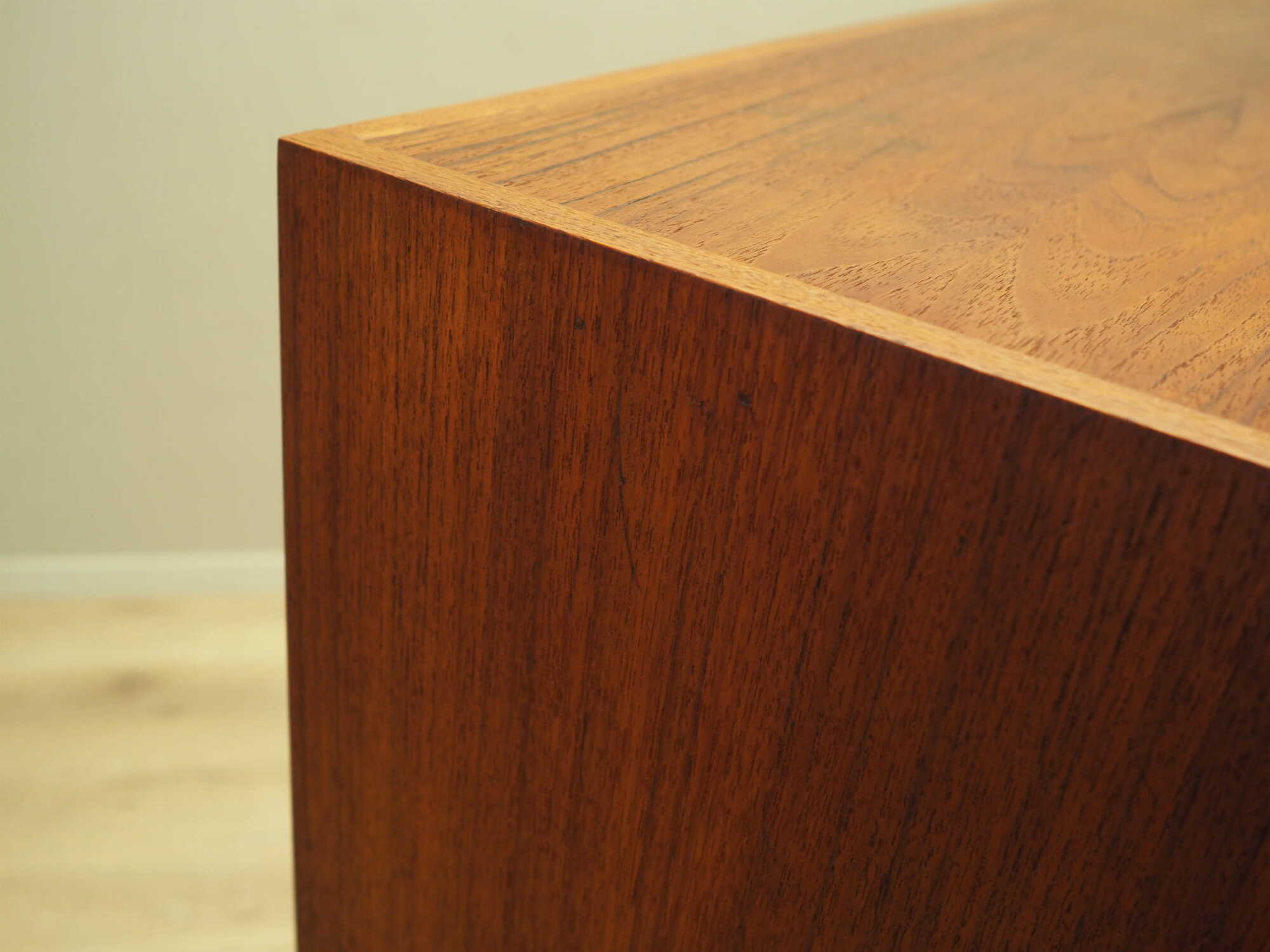 Highboard Teak Wood Brown 1960s 8