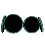 2x Hocker Zora Samt Petrol 3