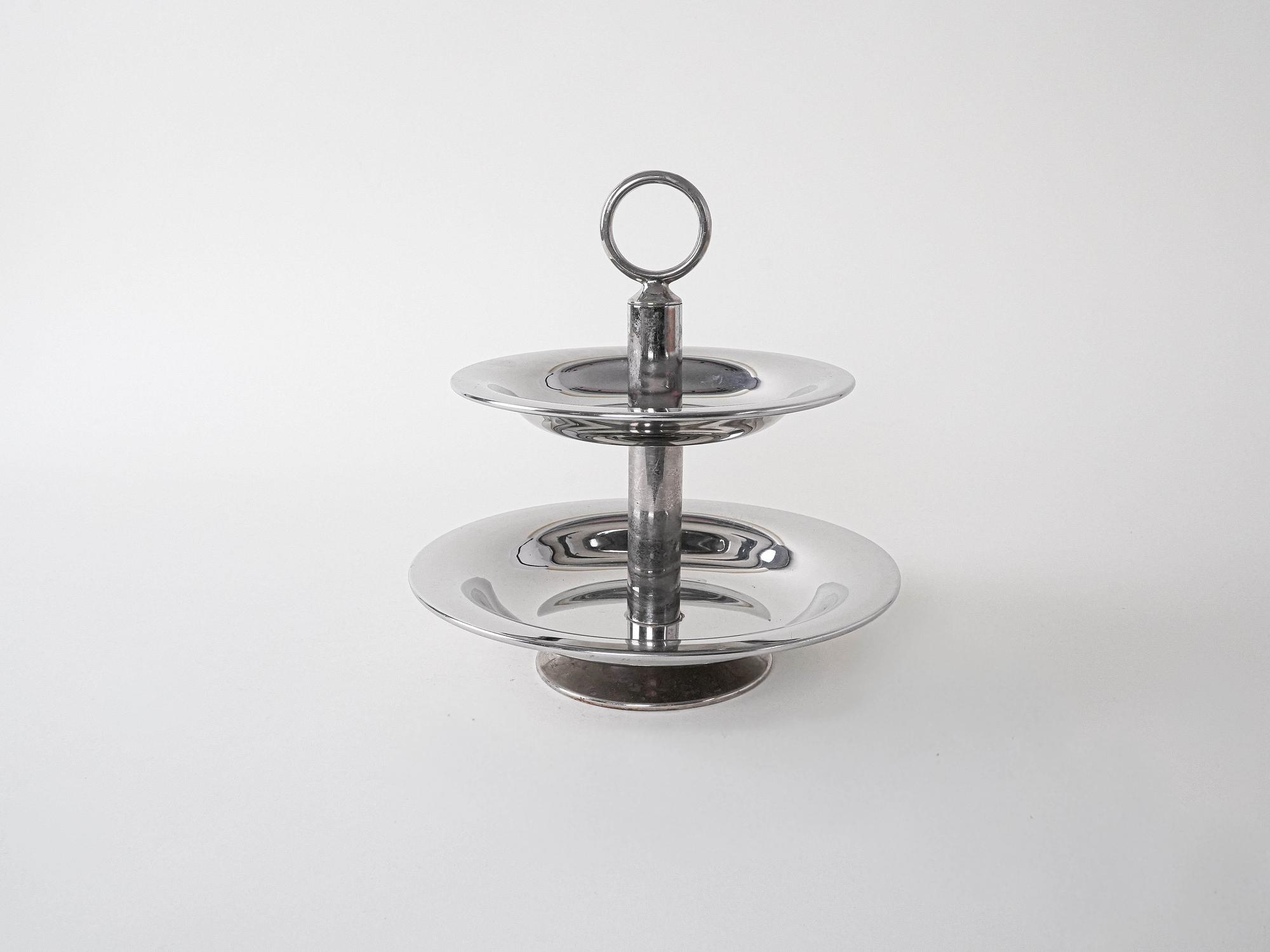 Zweistöckige Etagere Silber 1