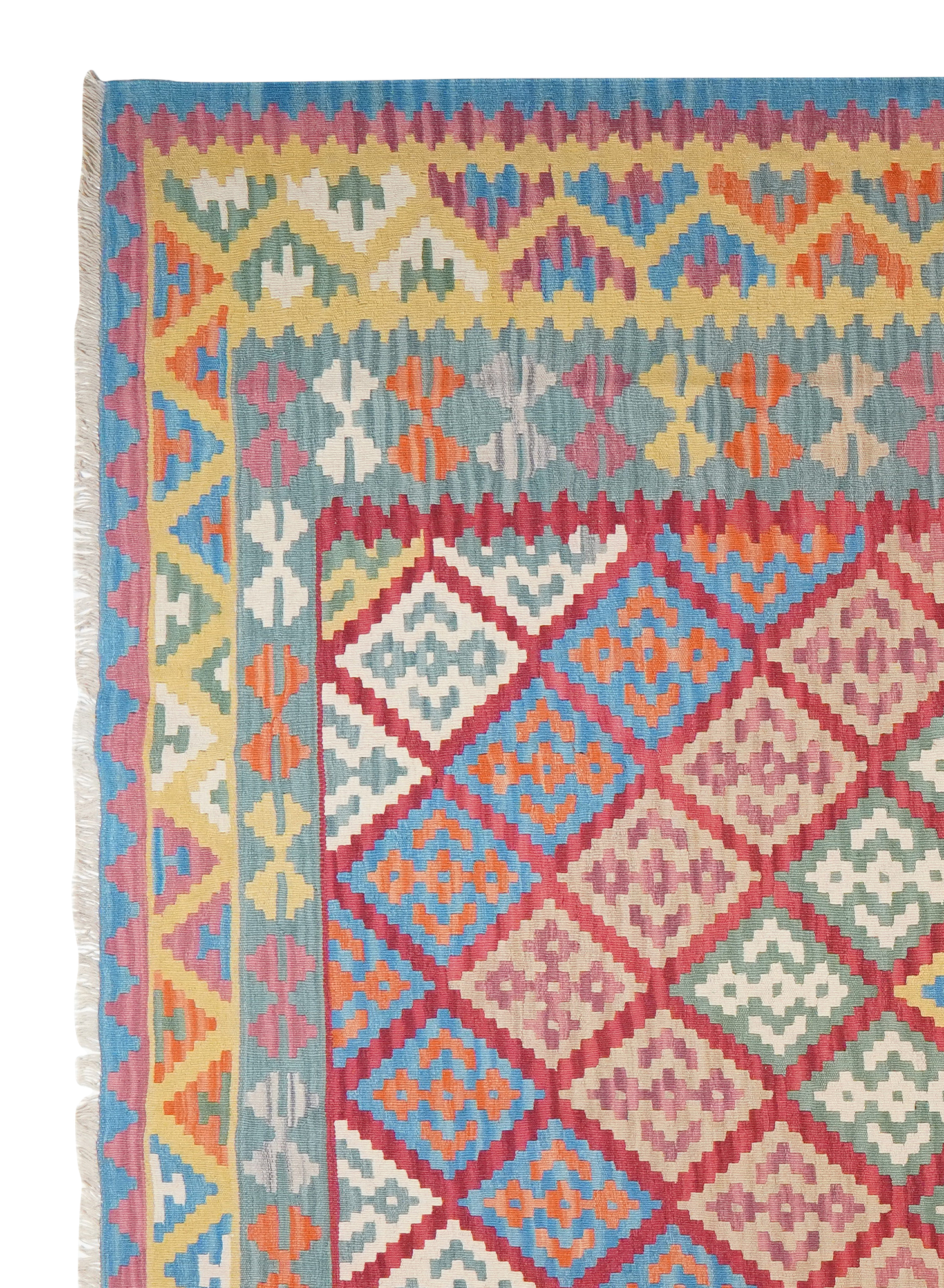 Kilim Gashgai Teppich Mehrfarbig 0