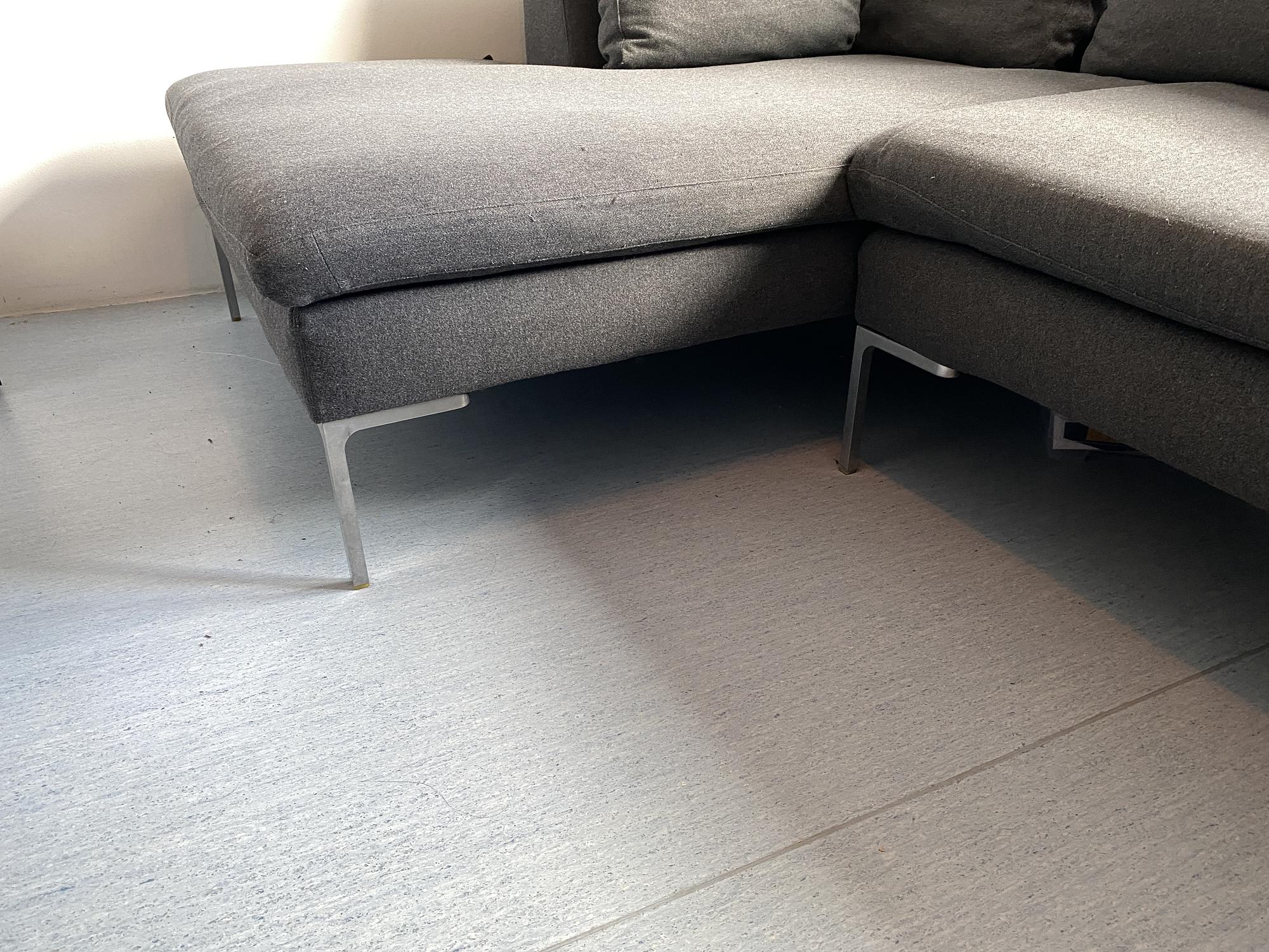 Ecksofa Grau Baumwolle von B&B Italia 4