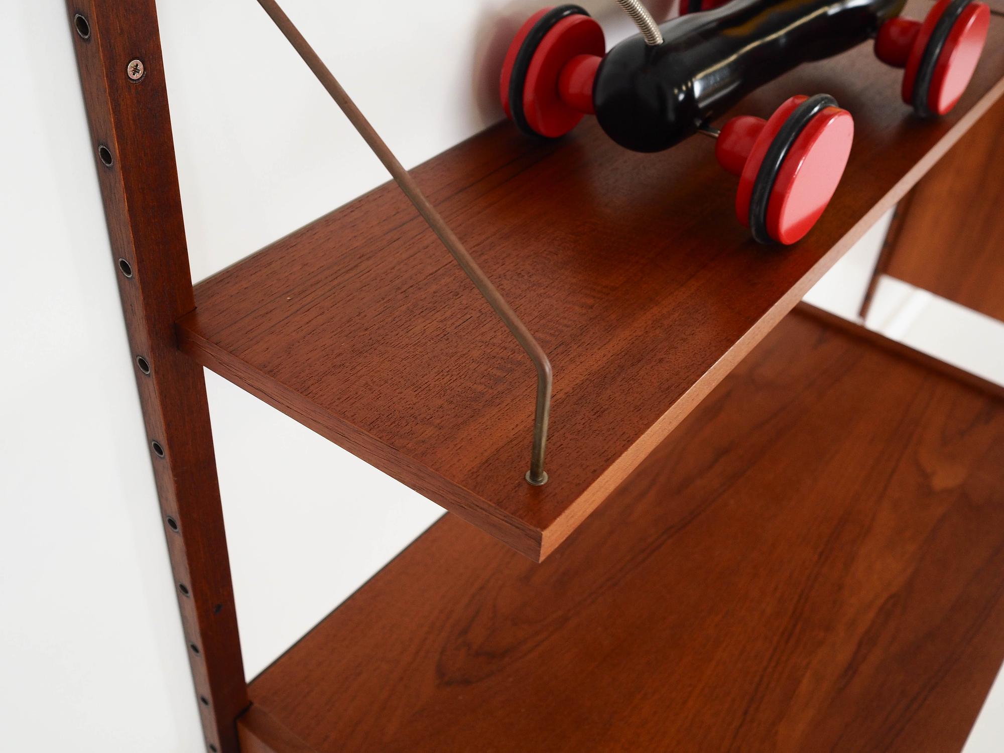 Teak shelf Brown 1960s 11