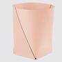 Papierkorb XL 100% Recyceltes Leder Pink 1