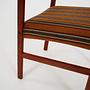 6x Vintage Stuhl Teakholz Textil Braun 1970er Jahre 12