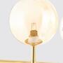 10-Flammige LED-Pendelleuchte Rauchglas Gold 2