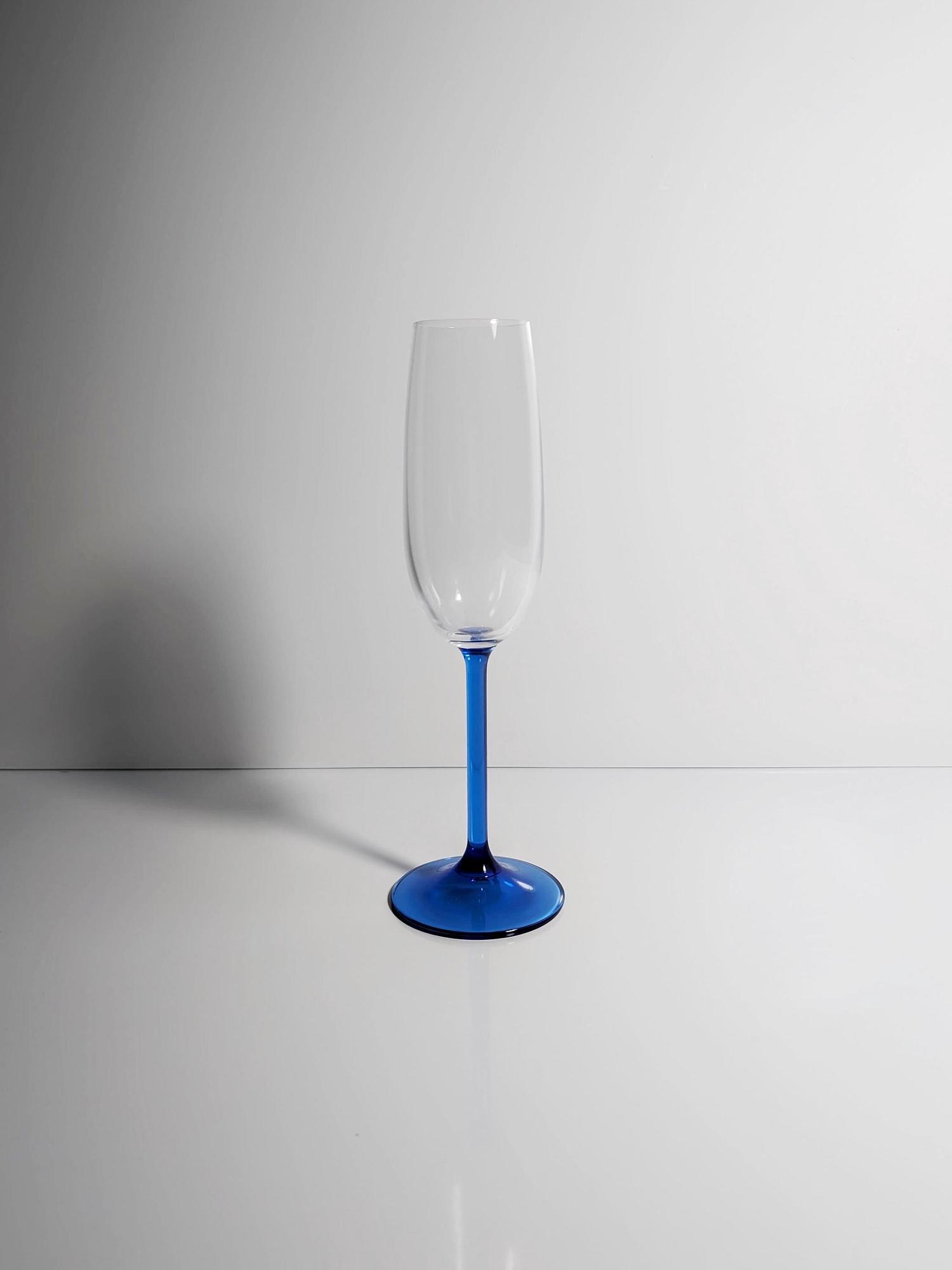 4x Vintage Sektglas Kristall 1980er Jahre 1