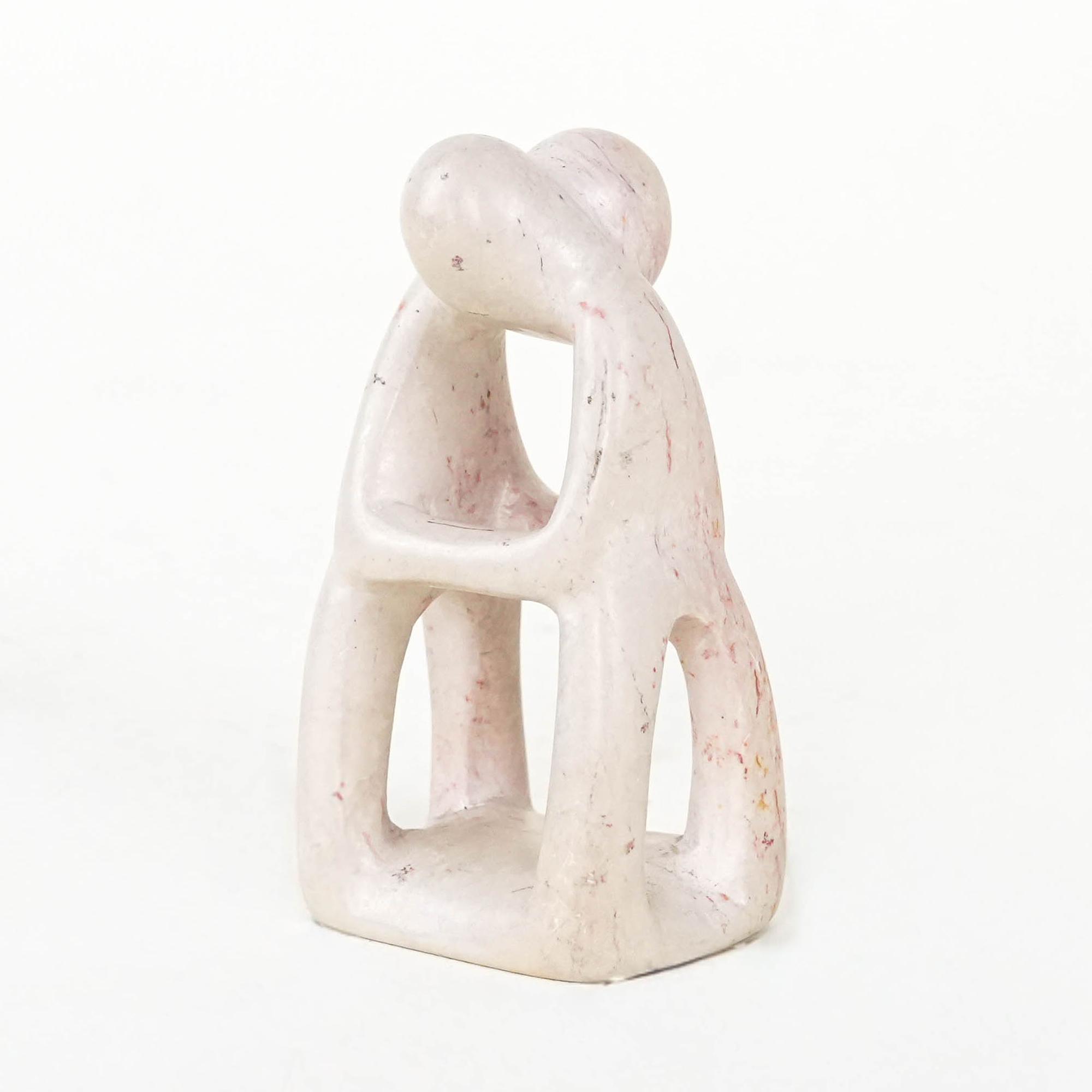 Abstrakte Skulptur Creme 1980er Jahre 1