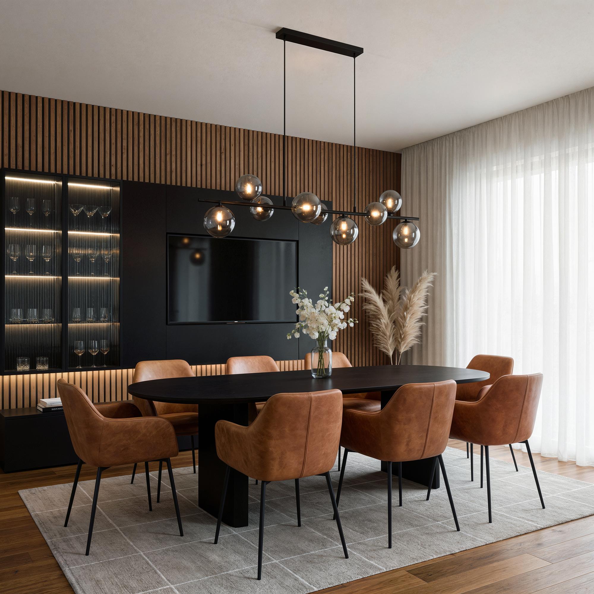 Pendant Light Smoked Glass Grey 1