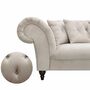 Großes Ecksofa in Chesterfield-Optik 1