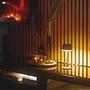 Battery Table Lamp Riffle TypeA Aluminum Brown 3