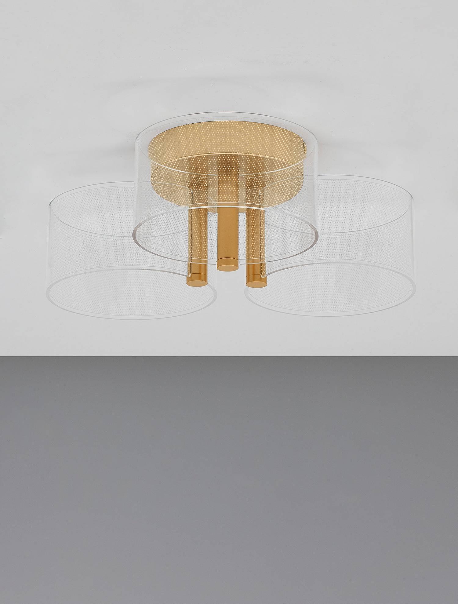 Gatlin Deckenleuchte Aluminium 45cm 3