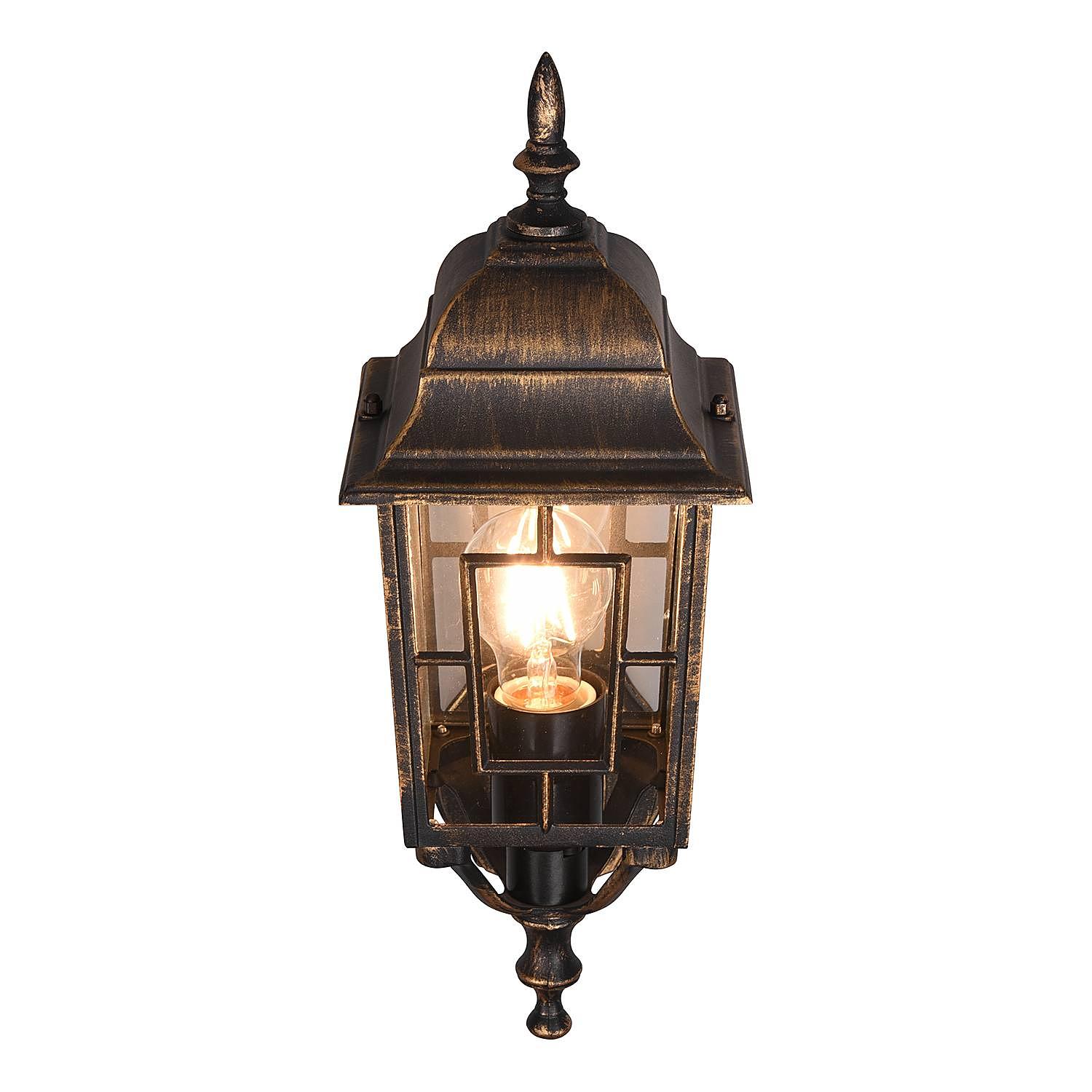 Wall lamp Volturno TypeA cast aluminum rust brown 4