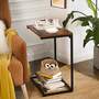 Side table metal brown black 2