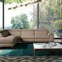 Chaise Relax-Sofa Links Leder Braun 2