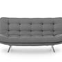 Misa Schlafsofa 3-Sitzer Grau 3