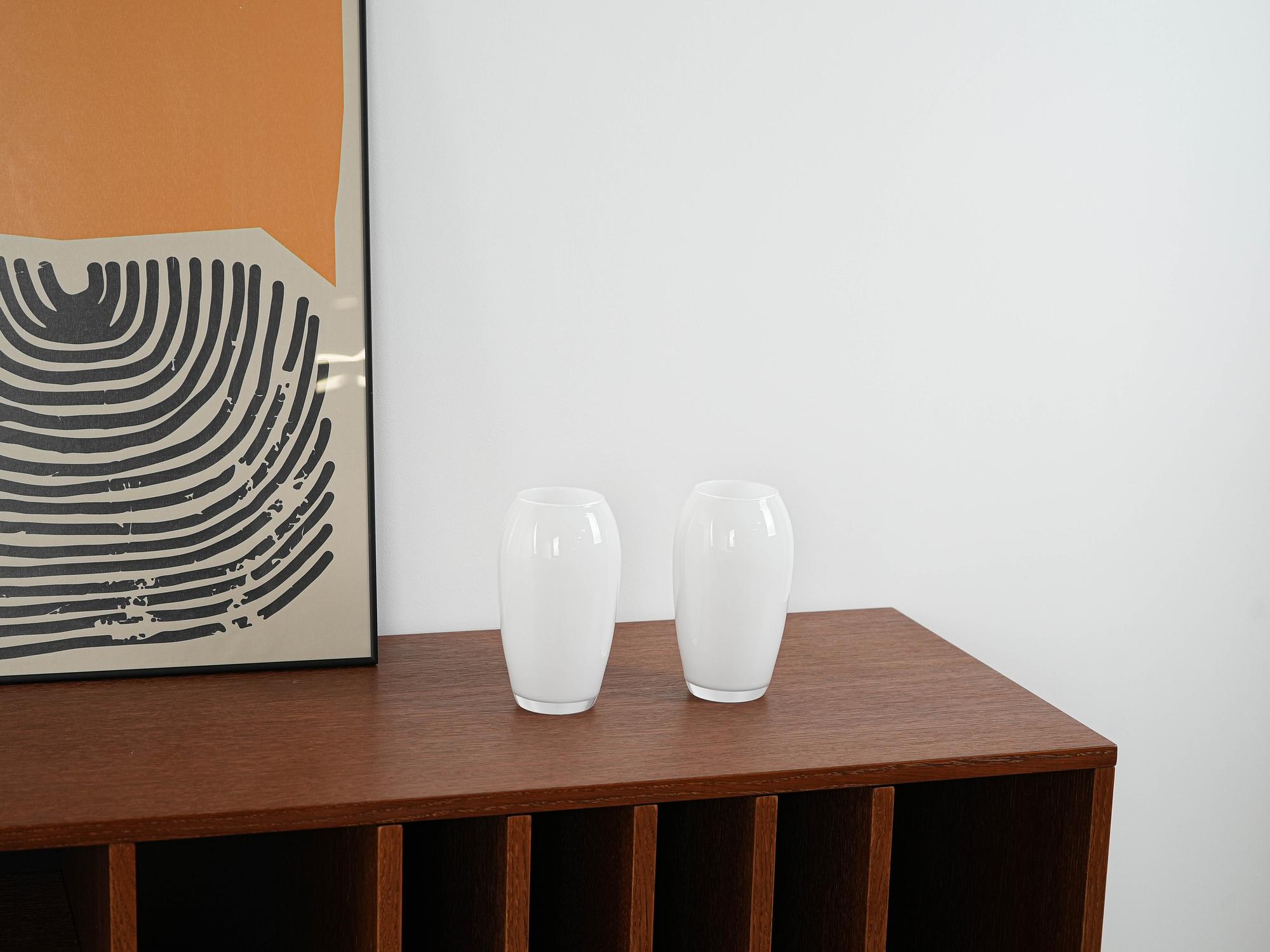 Glass vase 1970s 1