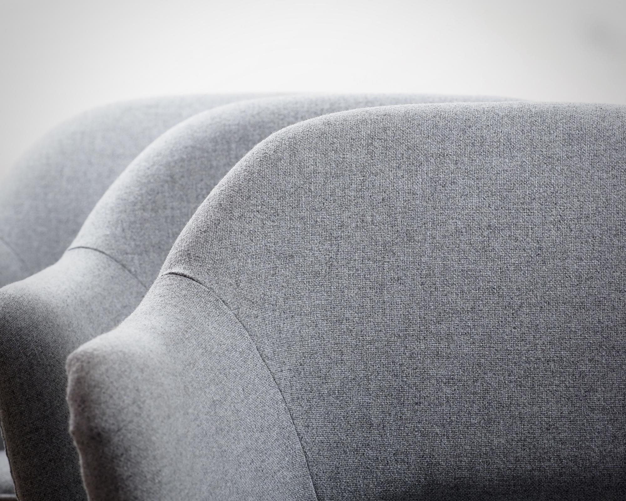 Saarinen Conference Armchair Textile Metal Grey 7