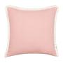 Fringed Cotton Kissenbezug Baumwolle Rosa 0