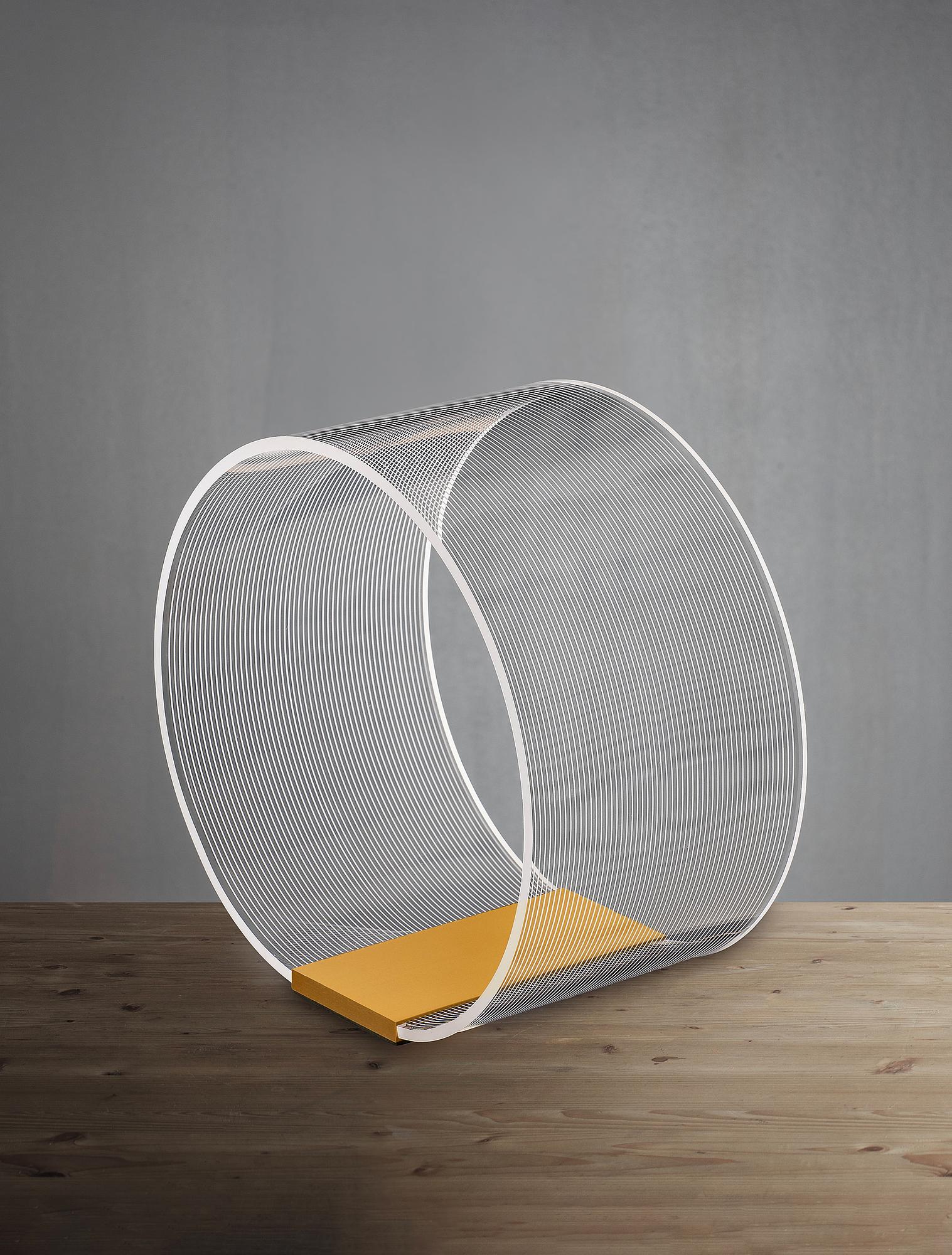 Valentin Typ A Tischleuchte Acrylglas Gold 3