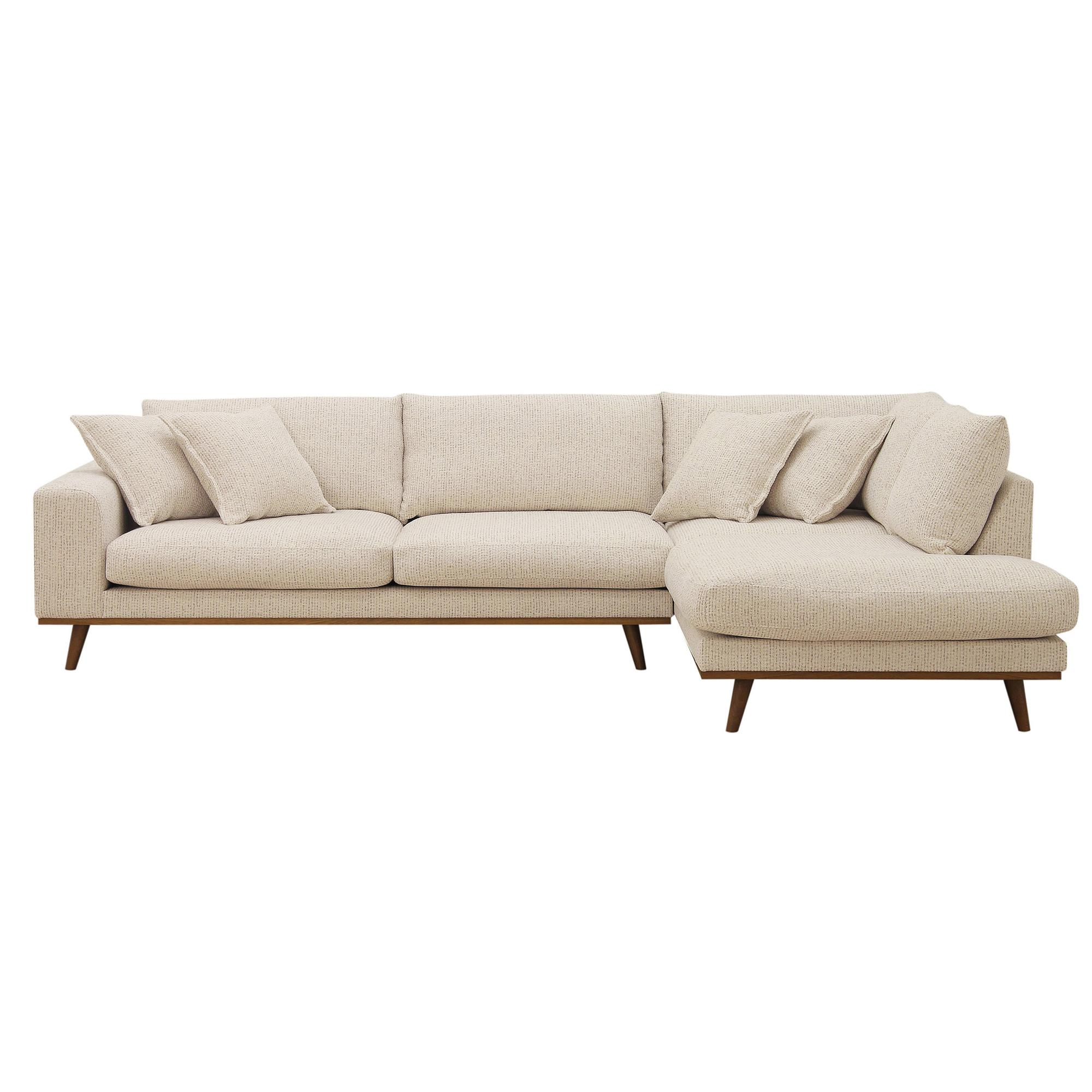 Corner Sofa Harper 3-Seater Right Beige 6