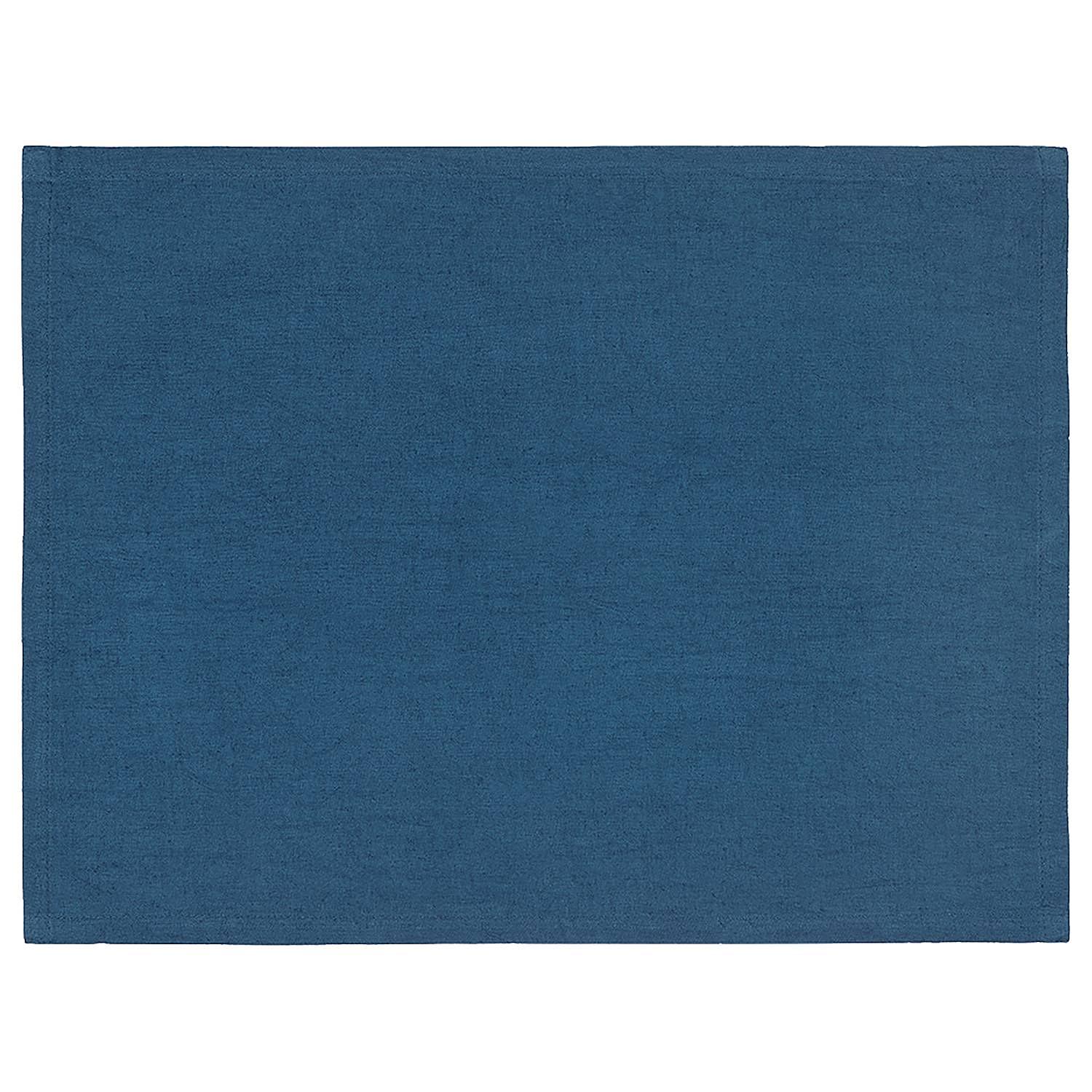 4x Table mat Rimini Cotton Dark Blue 1
