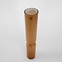 Glass vase brown 1980s 3
