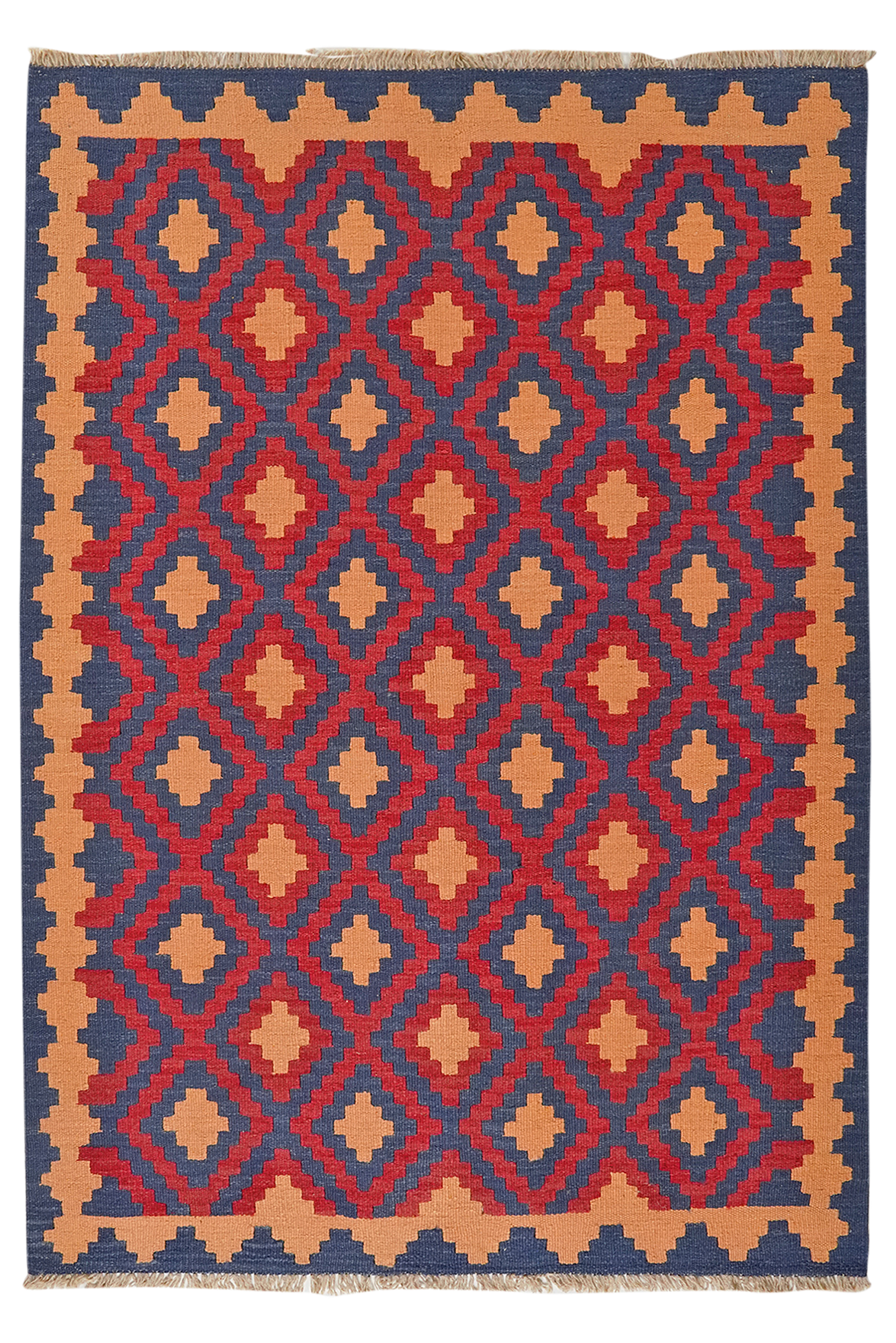 Kilim Gashgai Teppich Mehrfarbig 0