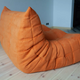 Togo Sofa 2-Sitzer Textil Orange 6