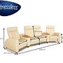 Arion 4-Sitzer Sofa mit Hocker Leder 8