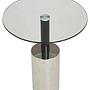 Oria Beistelltisch mit silberner Basis
 5