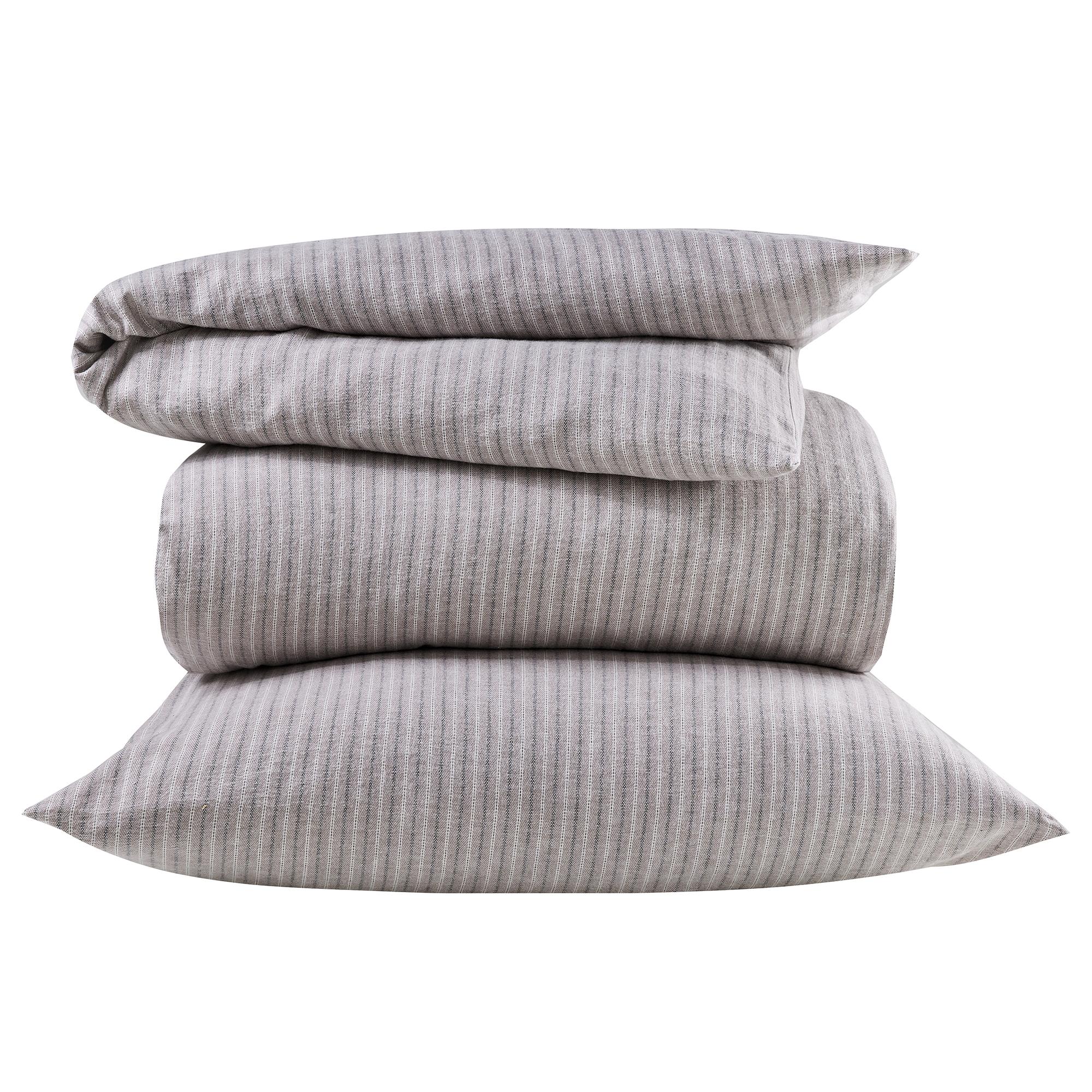 NOVA SCOTIA Bettwäsche Flanell Baumwolle Beige 135x200cm 0