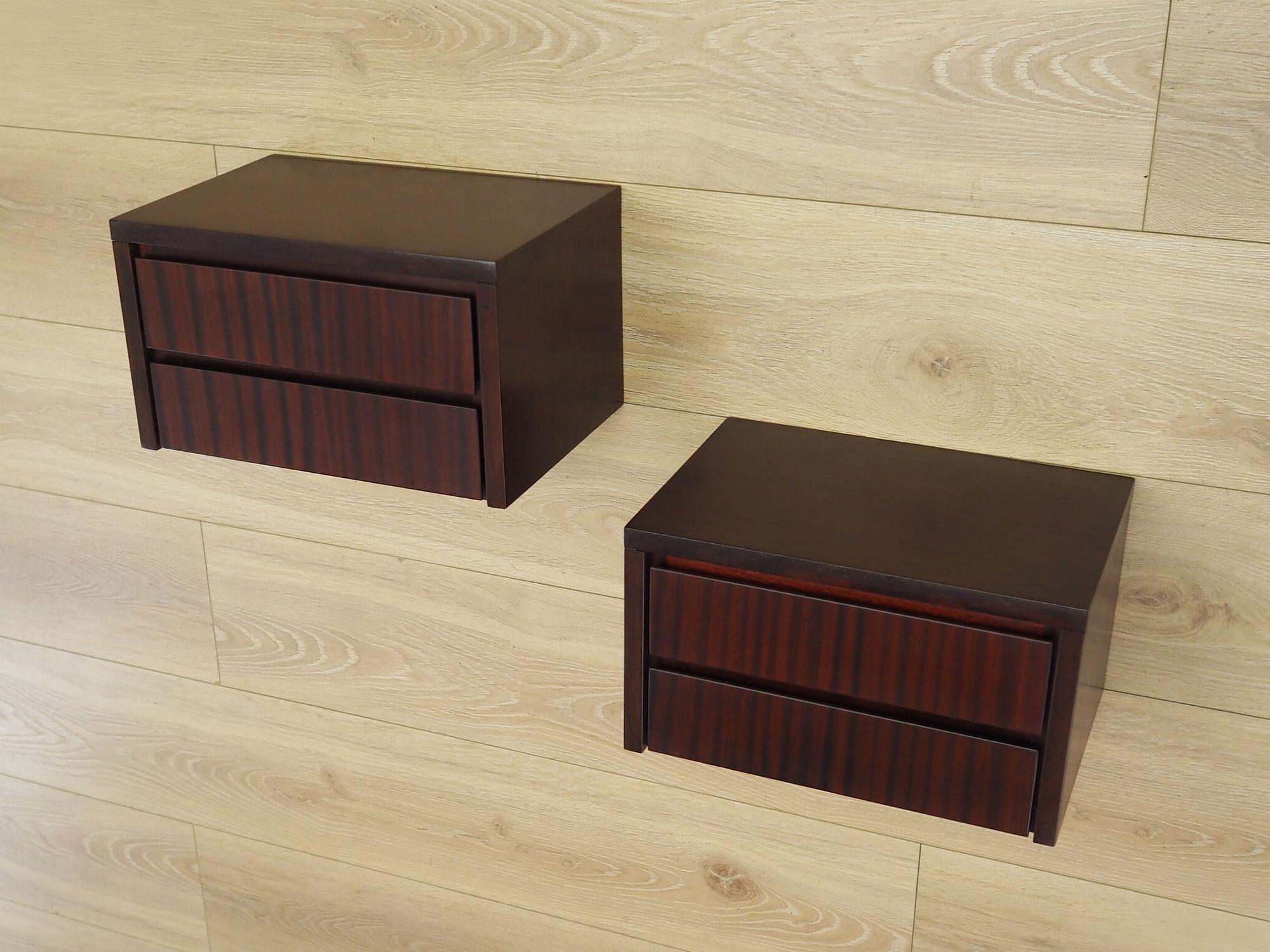 2x Hängenachttisch 1970er Jahre 1