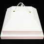 Vintage Pendant Lamp Metal White 1970s 2