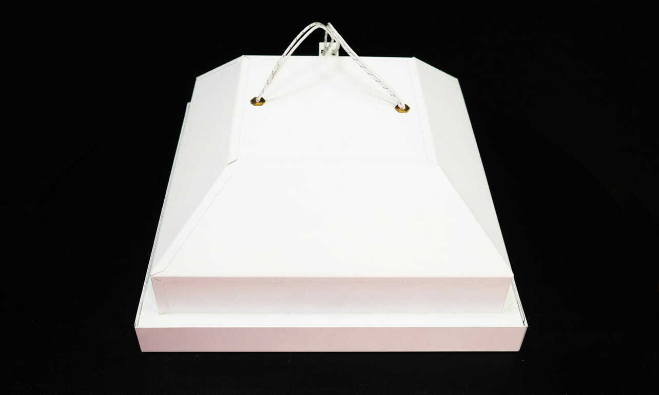 Vintage Pendant Lamp Metal White 1970s 2