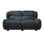 2-Sitzer Sofa Velours Blau 1970er Jahre 0