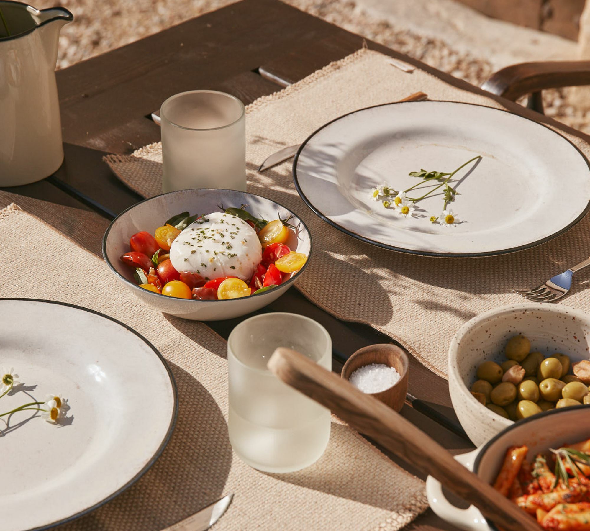 2-tlg. Minau Tischset Jute Leinen Beige 1